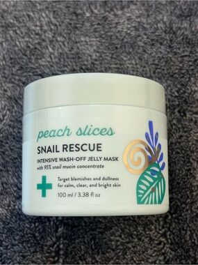Peach Slices Snail Rescue Intensive Wash-Off Jelly Mask